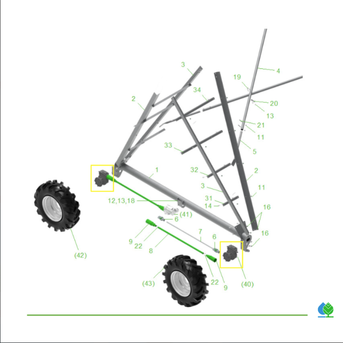 REDUTOR DE RODA FIXO UMC 50:1 765-U-AD GBX