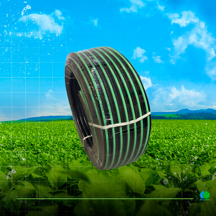 MANGUE.FLEX.PVC C/TRAMA POLIÉSTER 3/4" 300PSI+UV - ROLO DE 50 METROS
